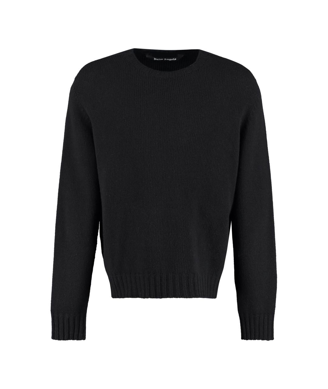 PALM ANGELS Черный шерстяной джемпер / свитер, фото 1