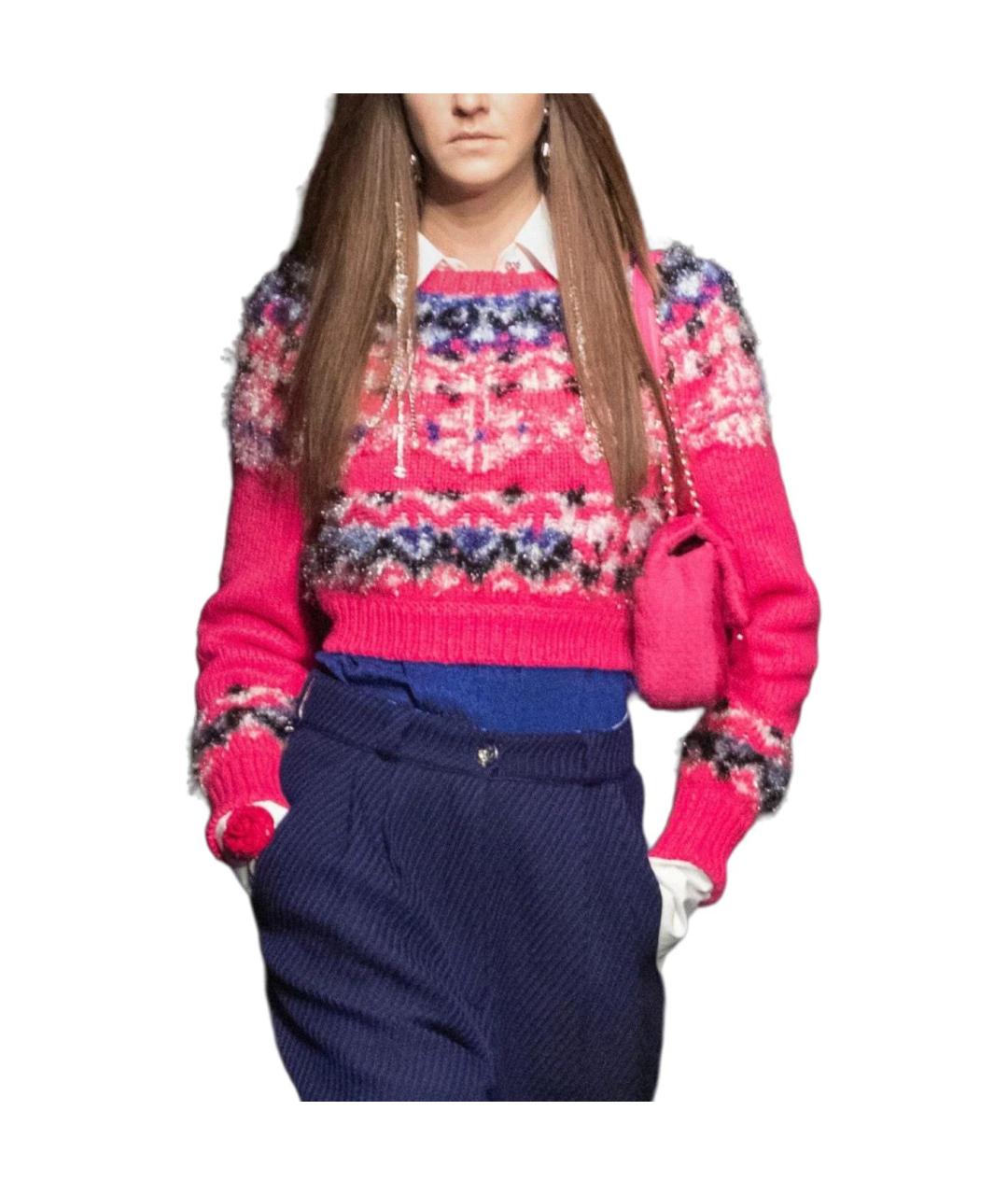 CHANEL Розовый кашемировый джемпер / свитер, фото 2