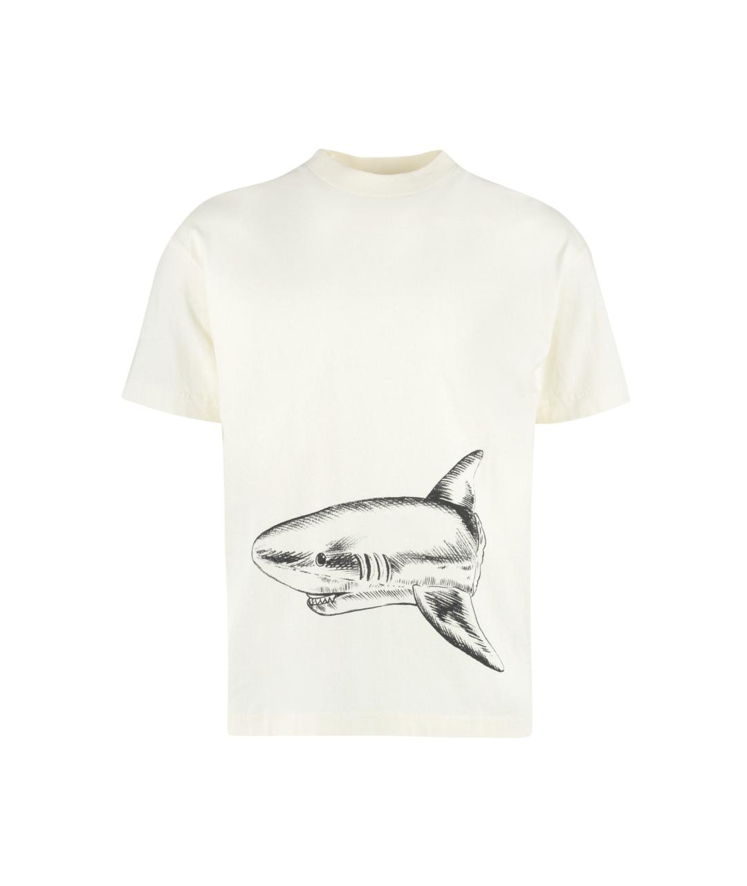 PALM ANGELS Белая хлопковая футболка, фото 1