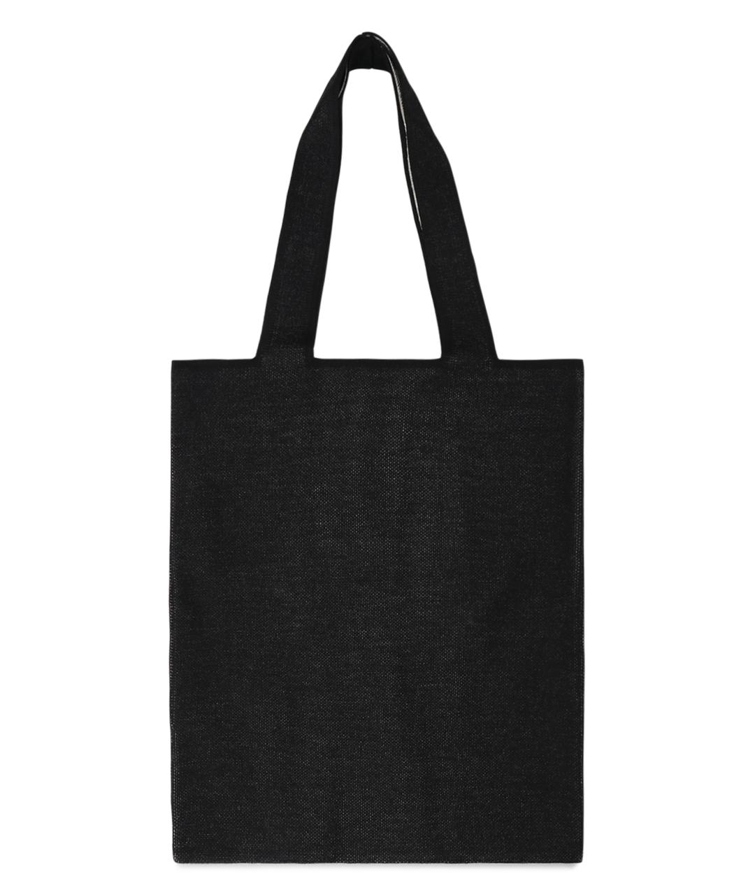 PALM ANGELS Черная тканевая сумка тоут, фото 2