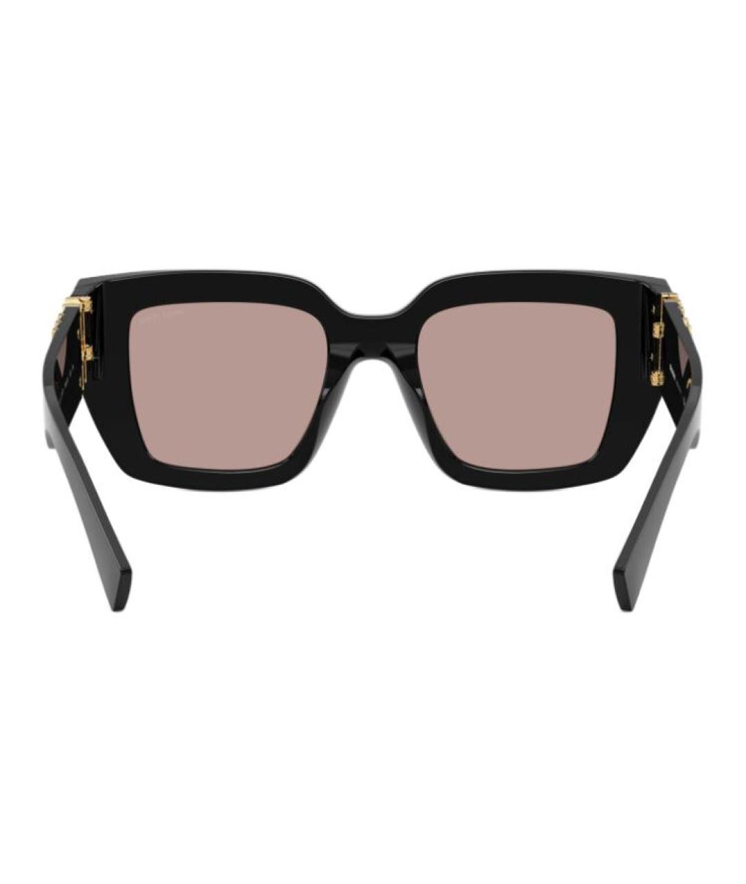 MIU MIU Черные пластиковые солнцезащитные очки, фото 4