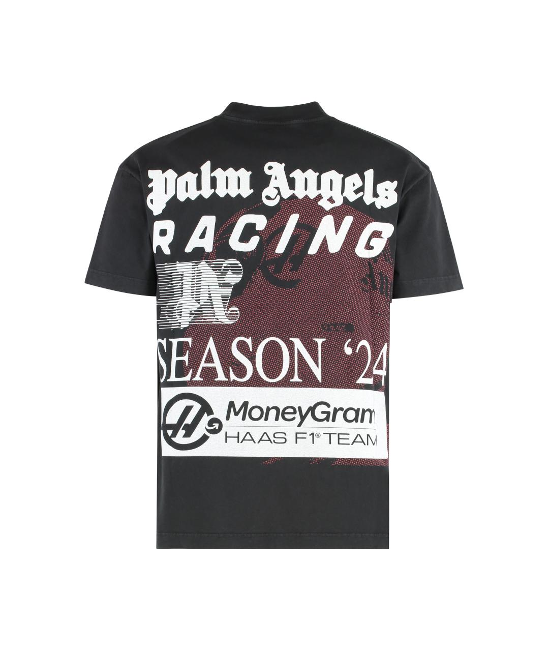 PALM ANGELS Черная хлопковая футболка, фото 2