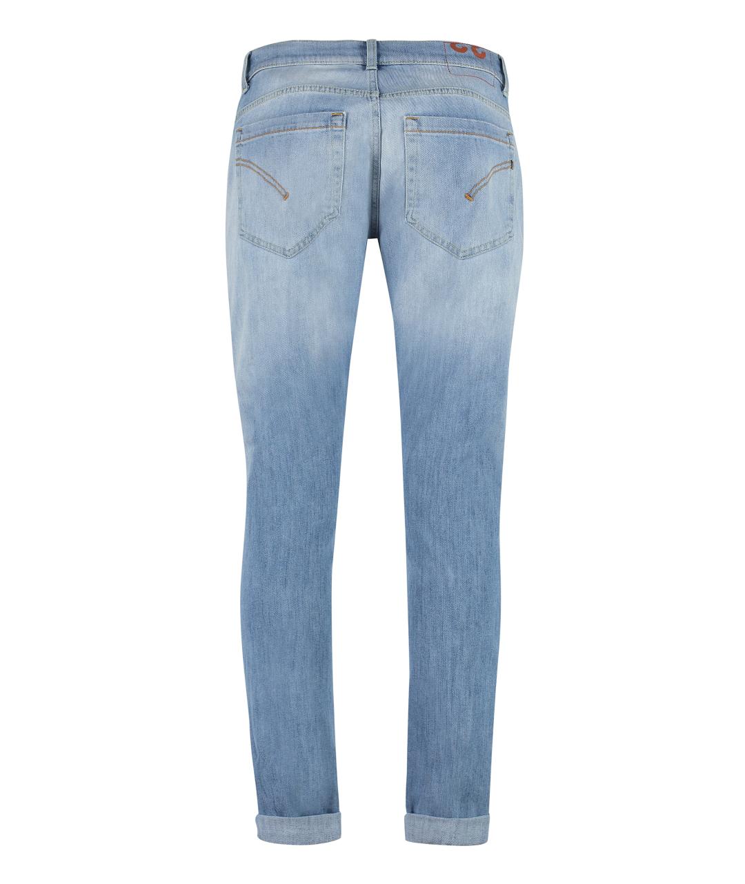 DONDUP Голубые хлопко-эластановые джинсы скинни, фото 2