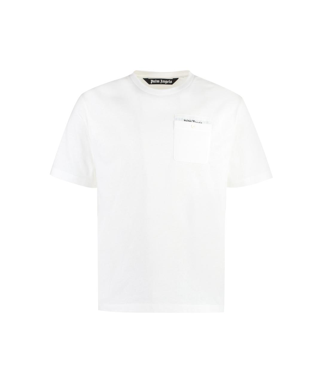 PALM ANGELS Белая хлопковая футболка, фото 1