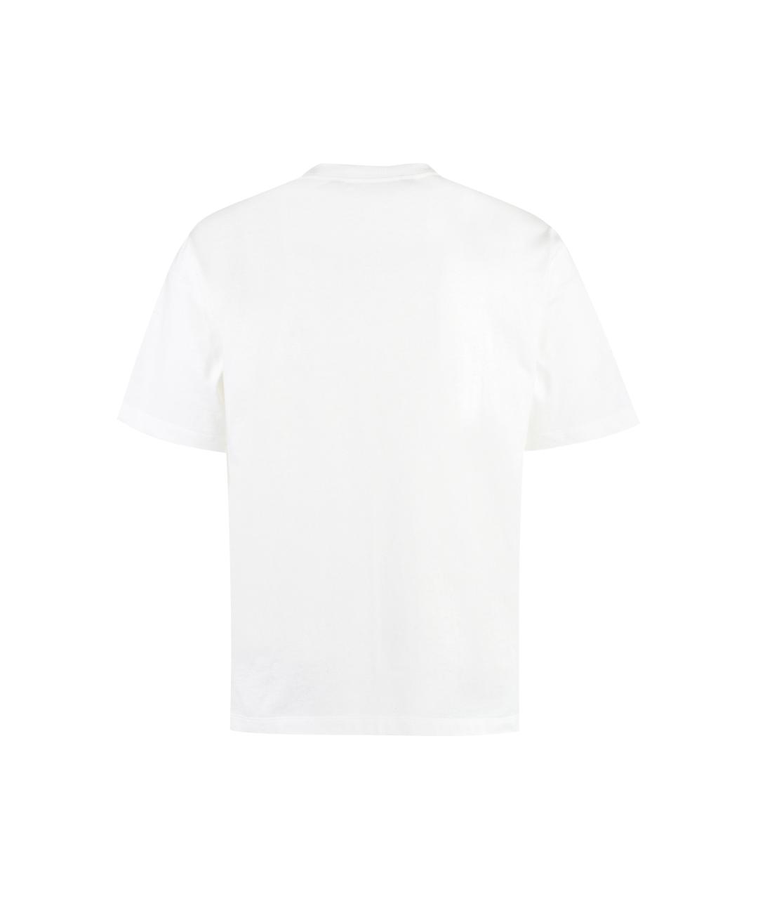 PALM ANGELS Белая хлопковая футболка, фото 2