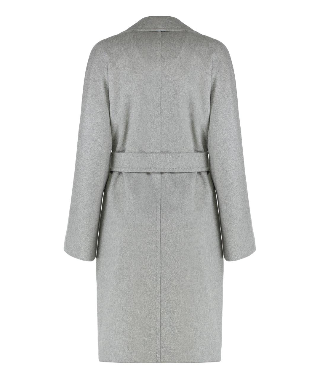 MAX MARA STUDIO Серое кашемировое пальто, фото 2