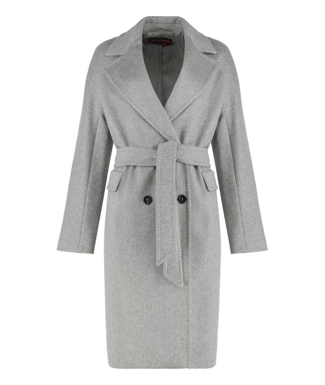 MAX MARA STUDIO Серое кашемировое пальто, фото 1