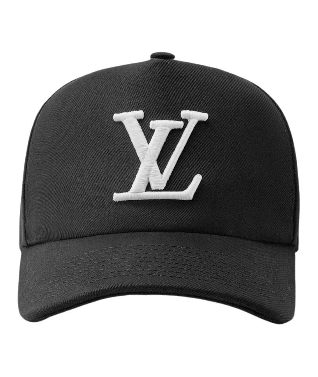 LOUIS VUITTON Черная хлопковая кепка/бейсболка, фото 2