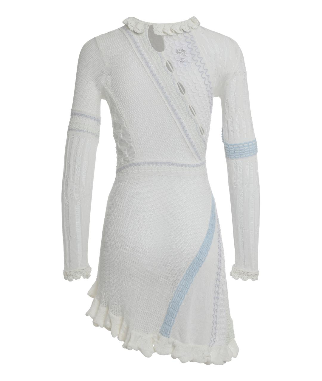 ROBERTA EINER Белое хлопковое повседневное платье, фото 2