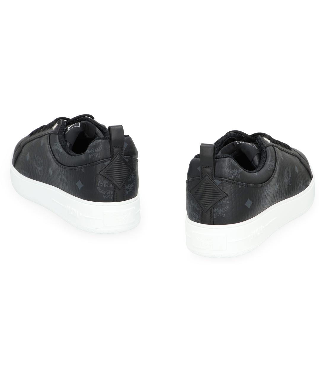 MCM Черные низкие кроссовки / кеды, фото 4