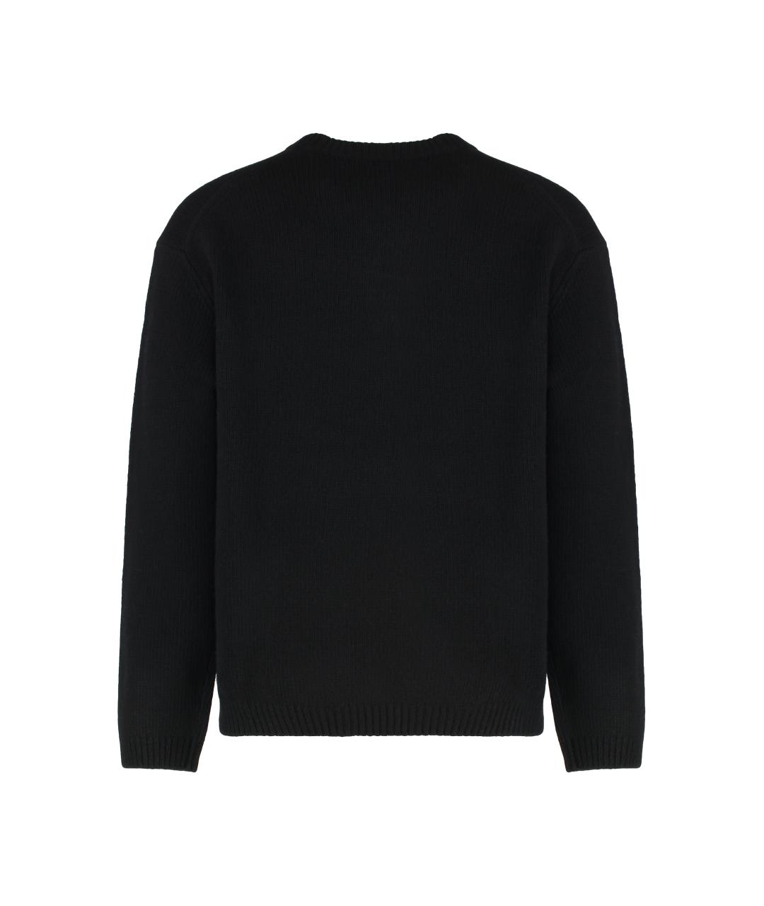 MAISON KITSUNE Черный шерстяной джемпер / свитер, фото 2