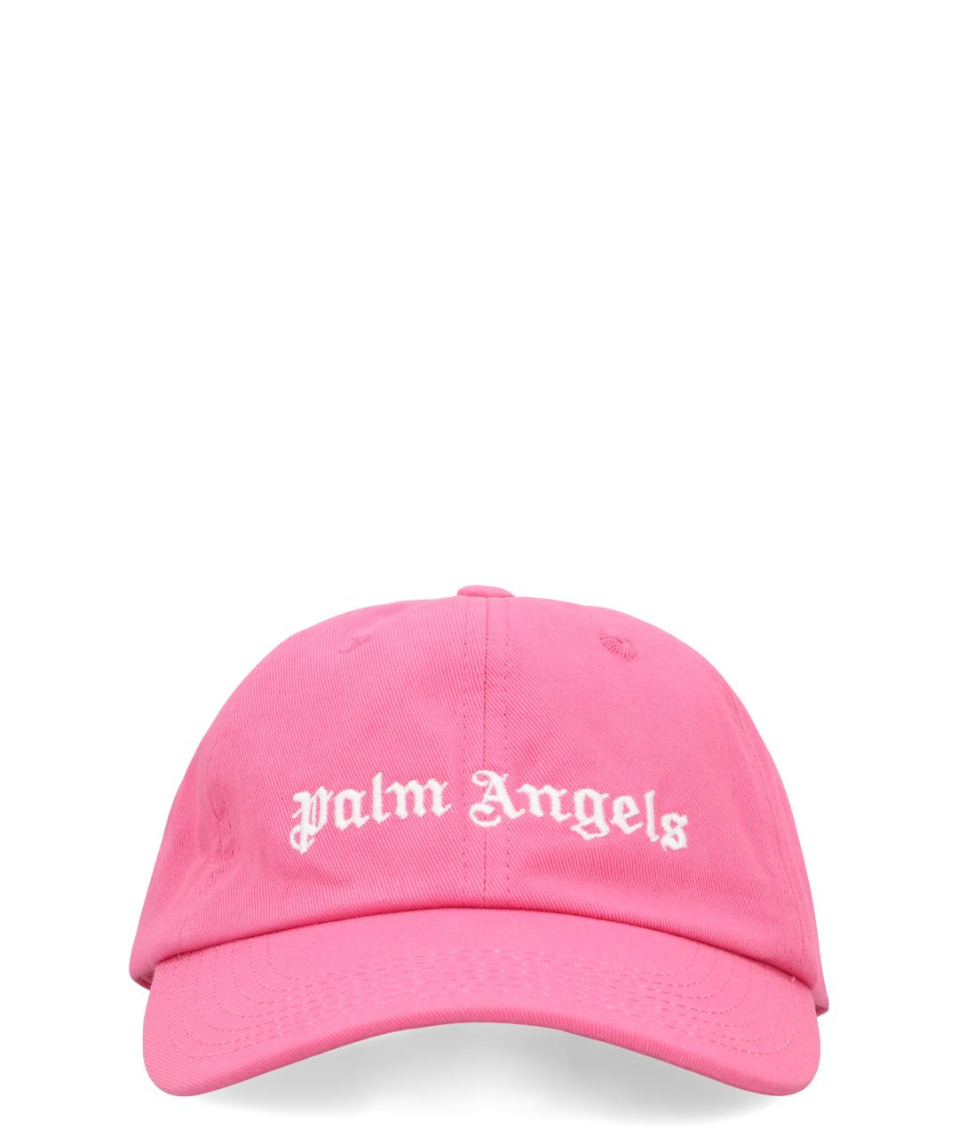 PALM ANGELS Розовая хлопковая кепка/бейсболка, фото 1