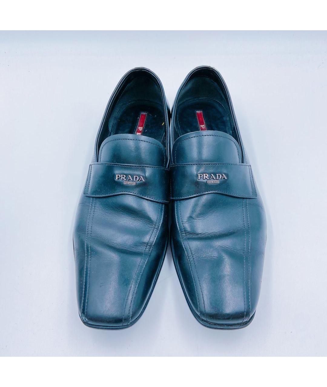 PRADA Черные кожаные лоферы, фото 5