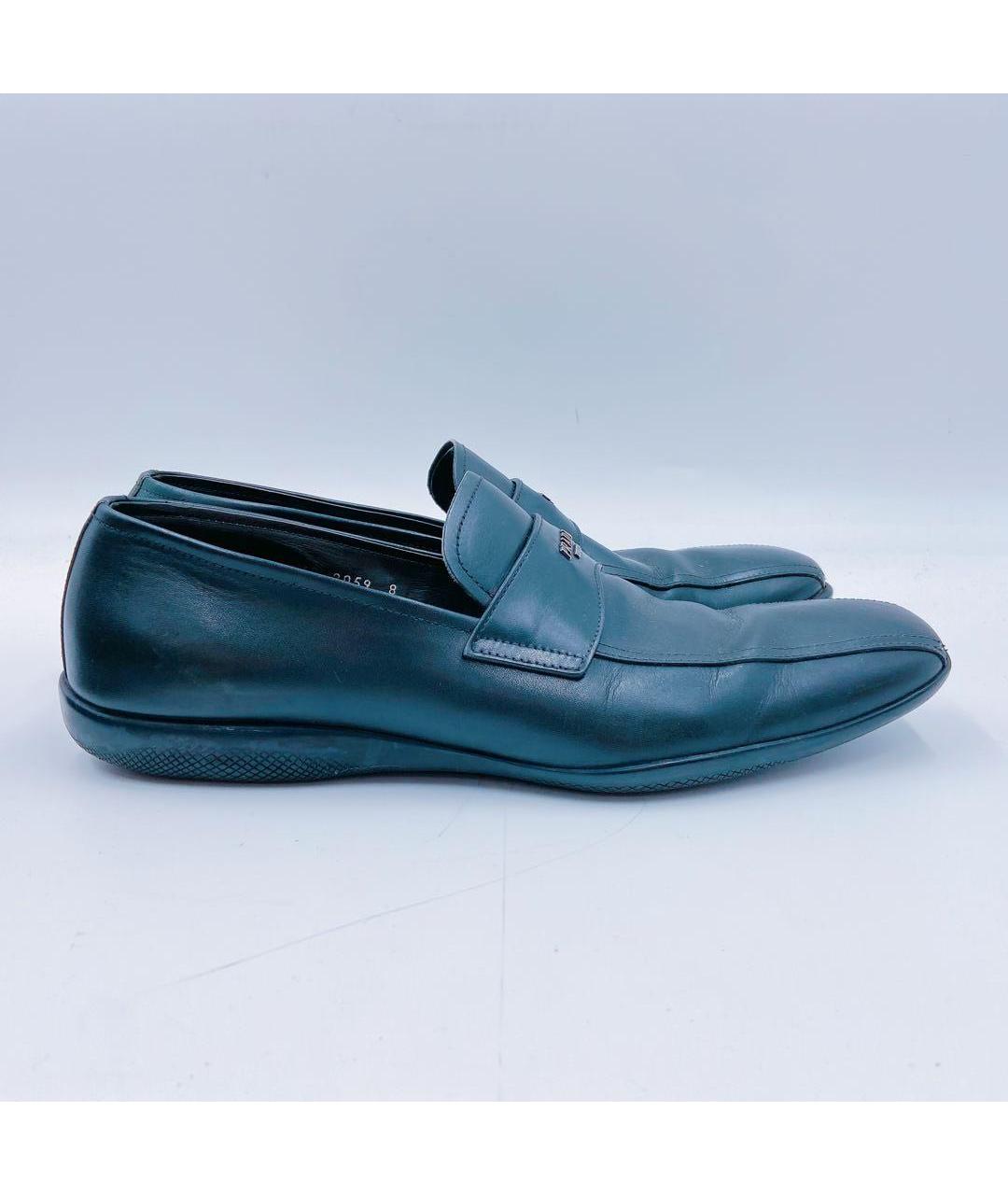 PRADA Черные кожаные лоферы, фото 6