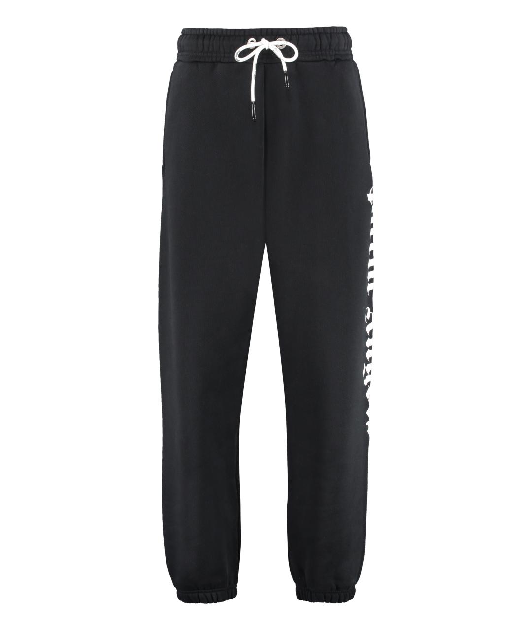 PALM ANGELS Черные хлопковые повседневные брюки, фото 1