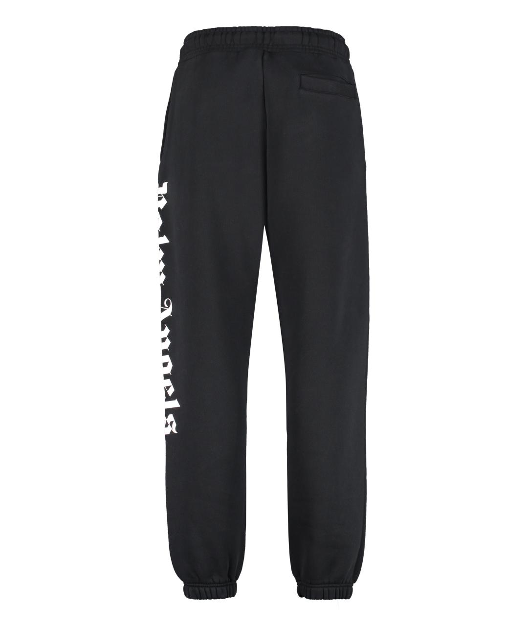 PALM ANGELS Черные хлопковые повседневные брюки, фото 2