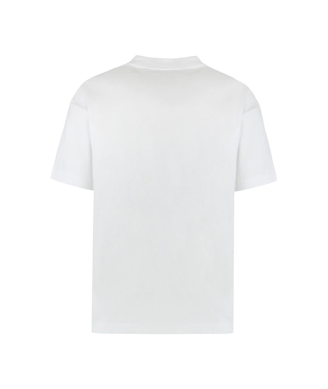 PALM ANGELS Белая хлопковая футболка, фото 2