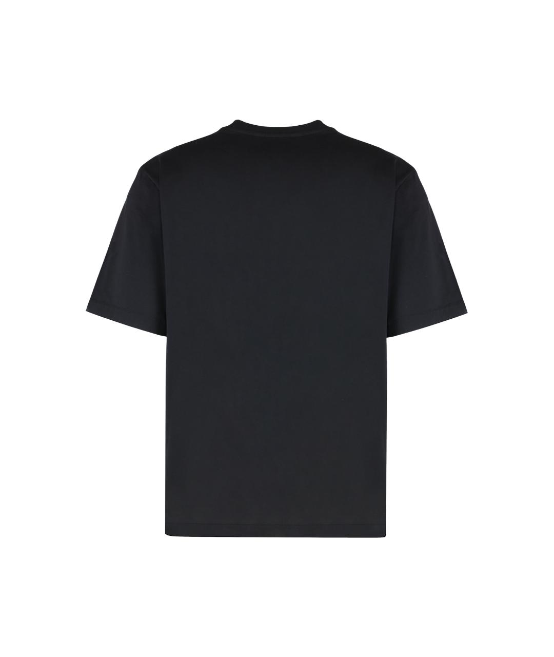 PALM ANGELS Черная хлопковая футболка, фото 2