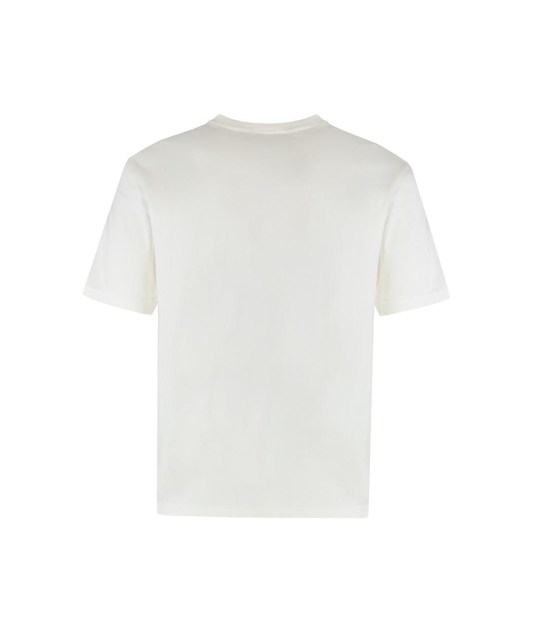 PALM ANGELS Белая хлопковая футболка, фото 2