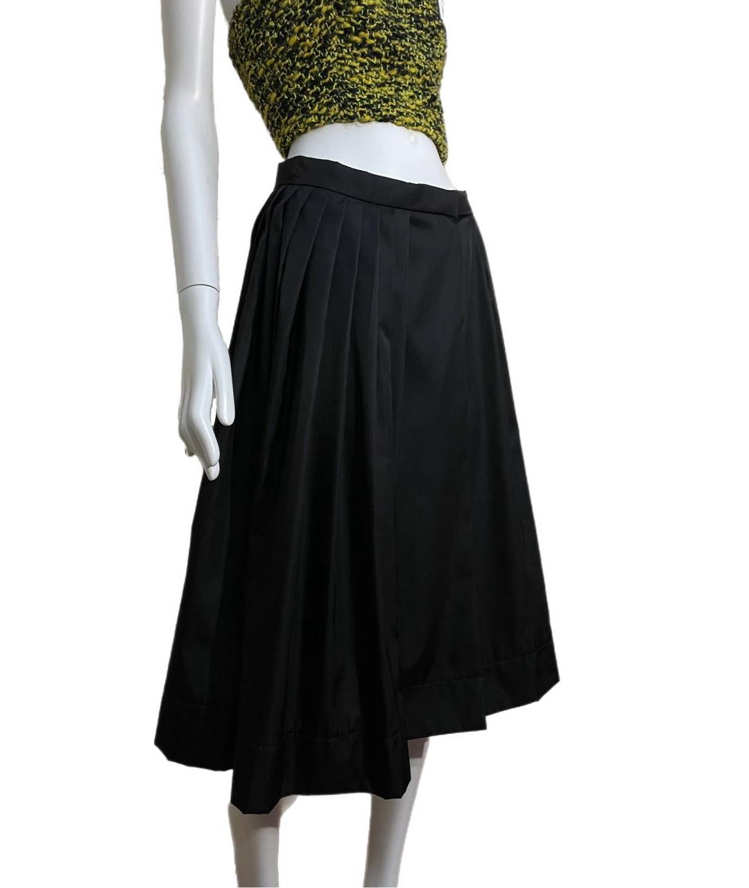 PRADA Черная полиамидовая юбка миди, фото 2