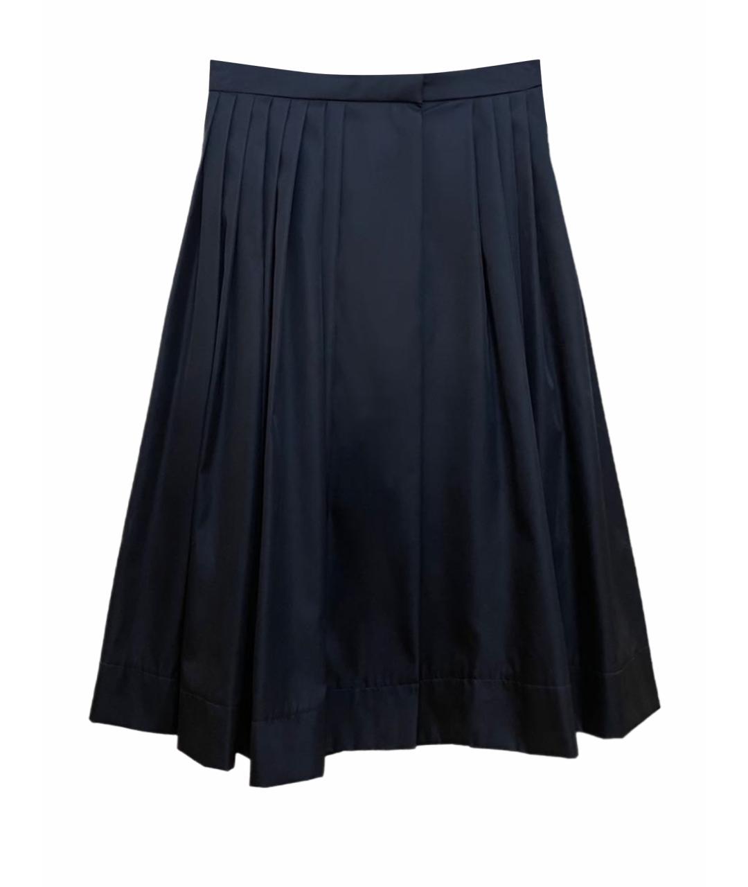 PRADA Черная полиамидовая юбка миди, фото 1
