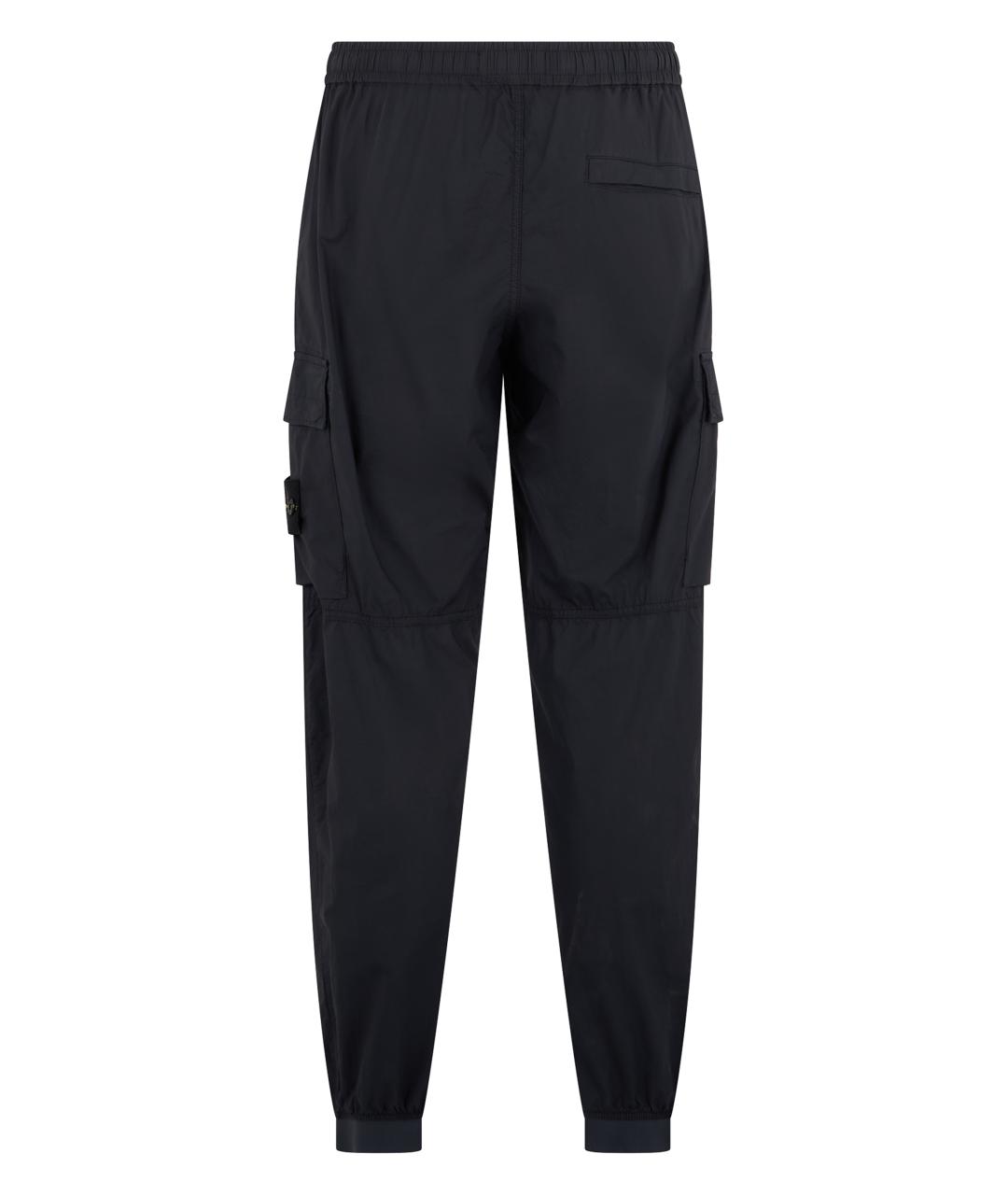 STONE ISLAND Синие хлопковые повседневные брюки, фото 2