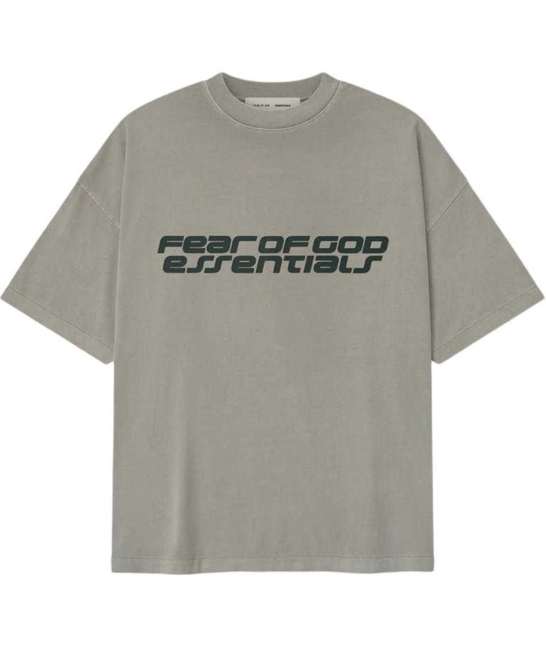 FEAR OF GOD ESSENTIALS Серая футболка, фото 1