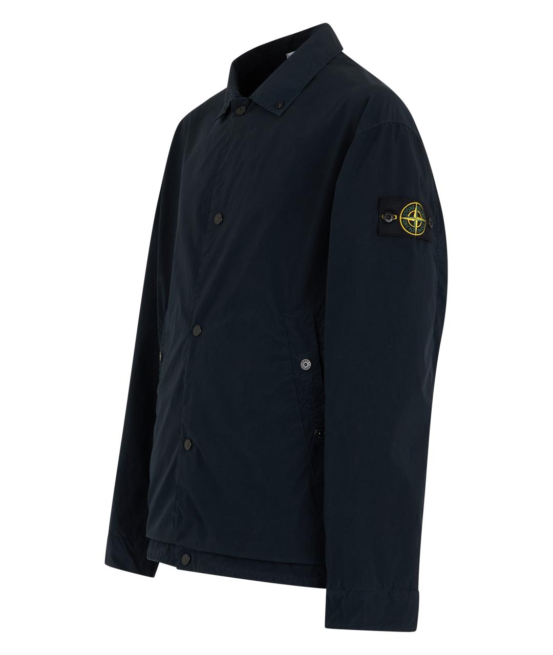 STONE ISLAND Синяя полиэстеровая куртка, фото 3