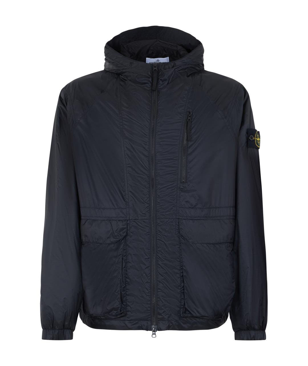 STONE ISLAND Синяя полиамидовая куртка, фото 1