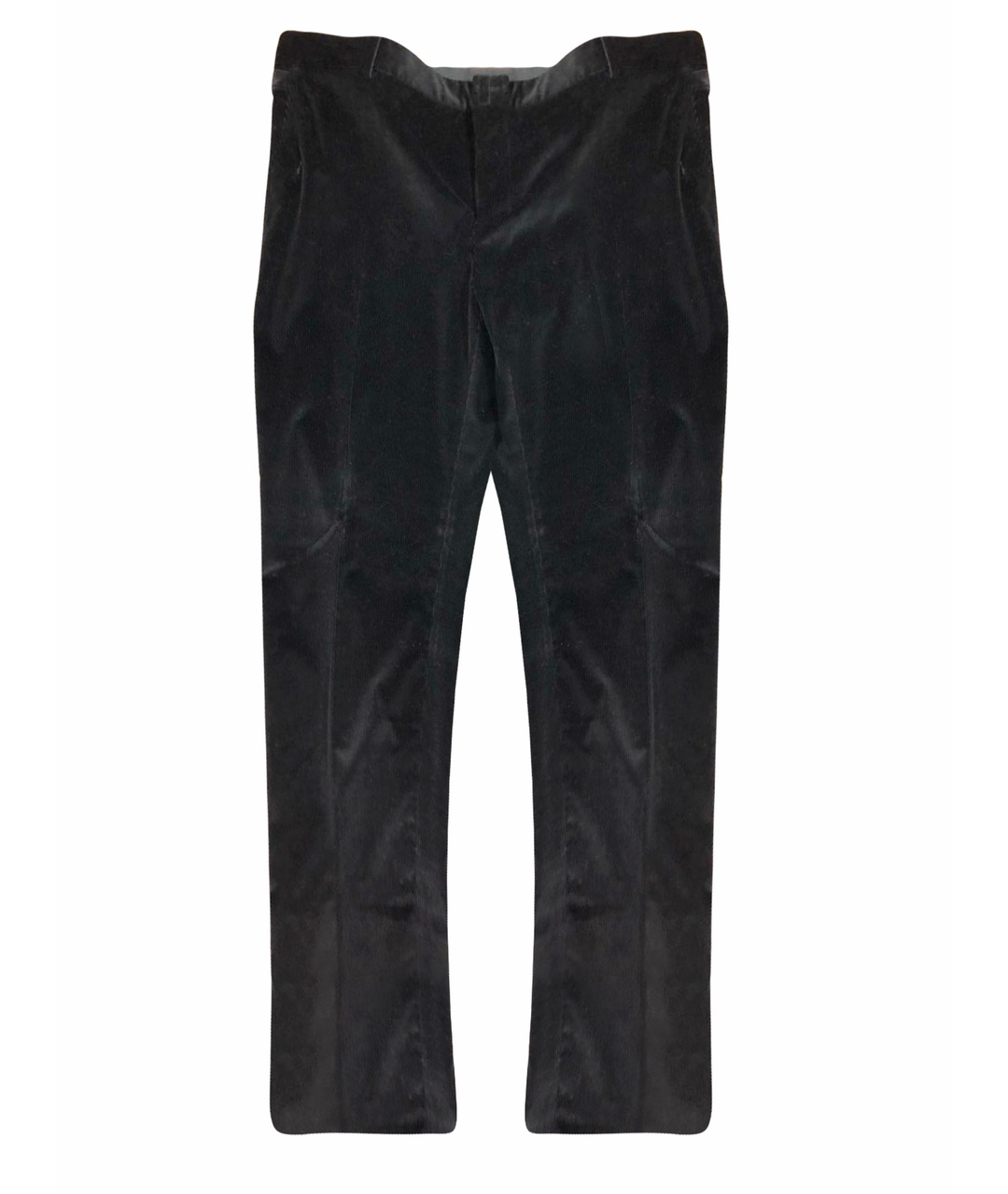 YVES SAINT LAURENT VINTAGE Черные хлопковые классические брюки, фото 1