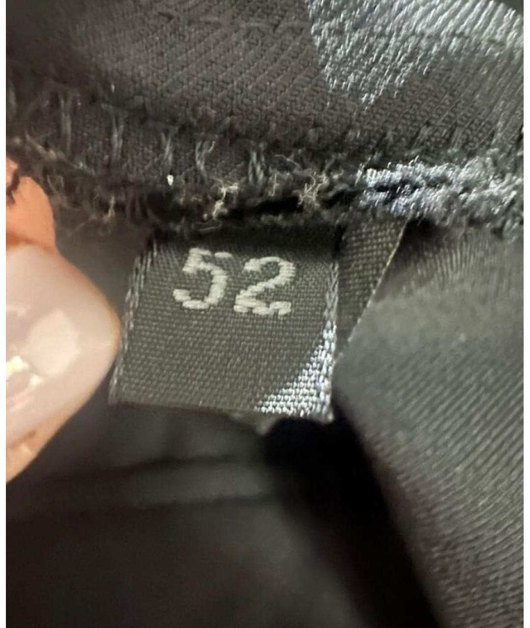 PRADA Черные синтетические классические брюки, фото 5