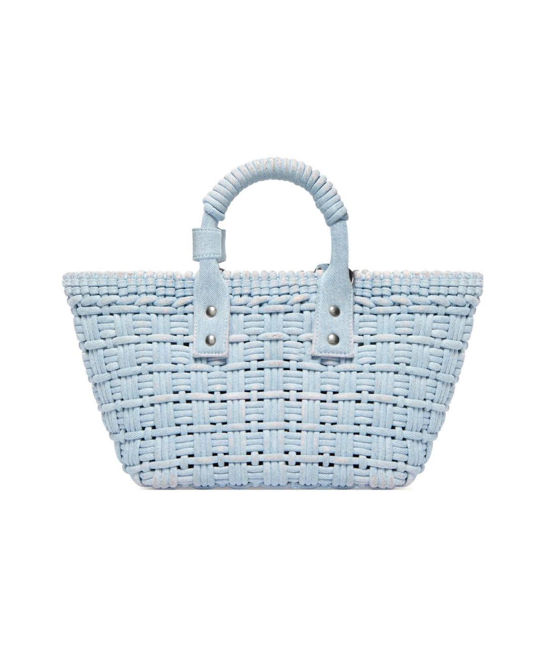 BALENCIAGA Голубая сумка с короткими ручками, фото 5