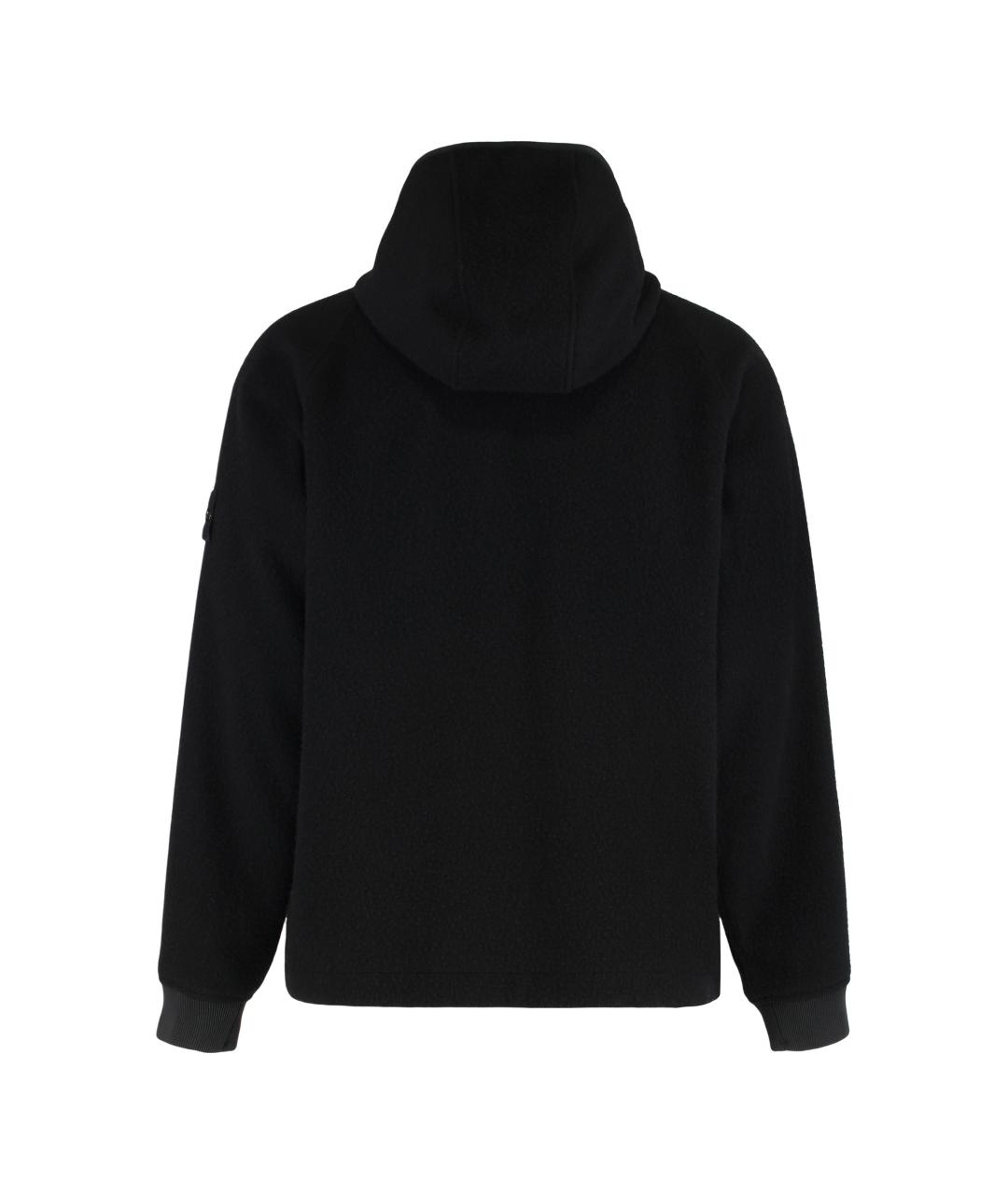 STONE ISLAND Черная шерстяная куртка, фото 3