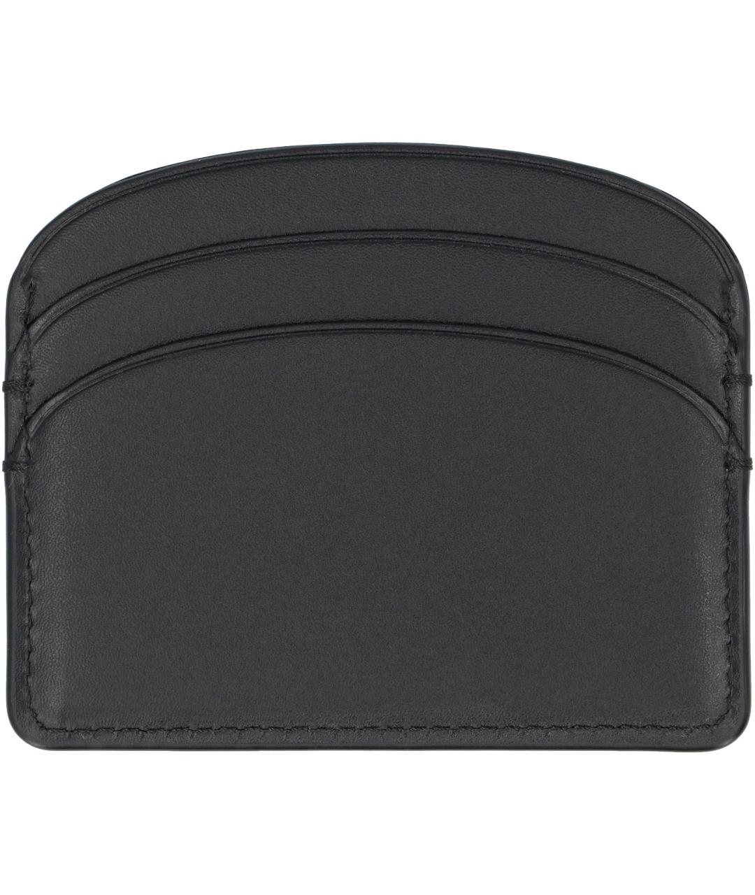 A.P.C. Черный кожаный кардхолдер, фото 3