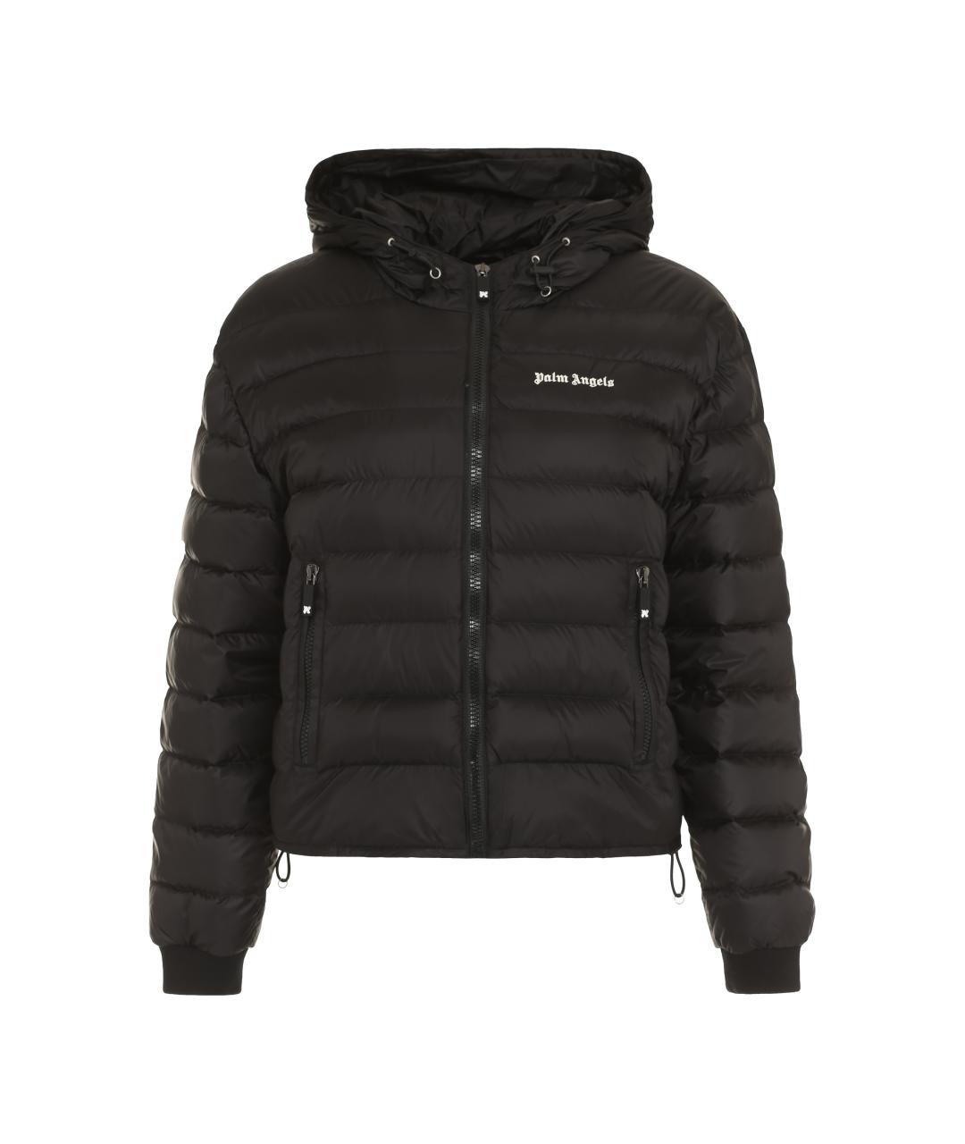 PALM ANGELS Черный полиамидовый пуховик, фото 1