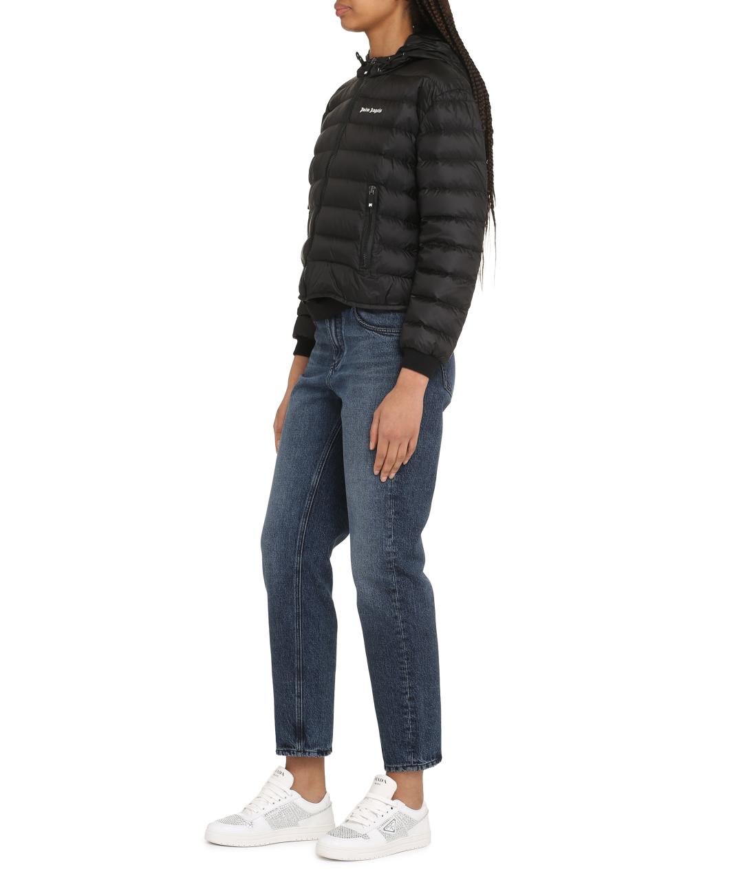 PALM ANGELS Черный полиамидовый пуховик, фото 3