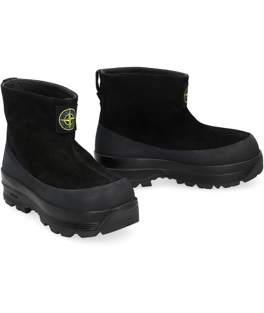 STONE ISLAND Черные высокие ботинки, фото 2