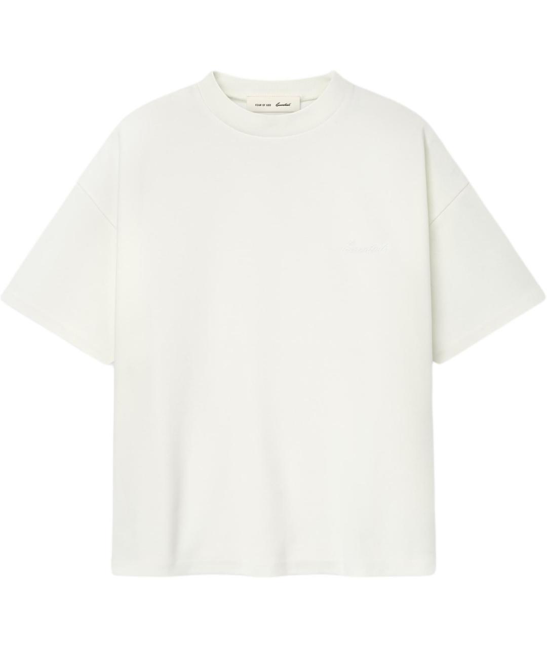 FEAR OF GOD ESSENTIALS Бежевая футболка, фото 1