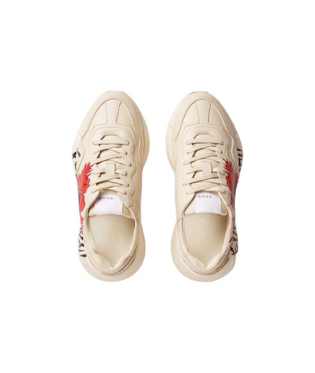 GUCCI Бежевые кроссовки, фото 4