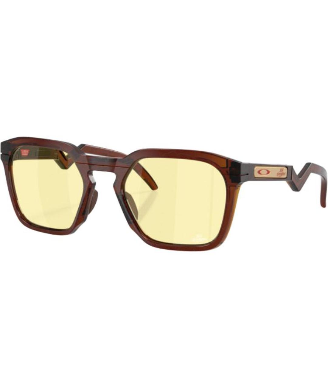 OAKLEY Коричневые пластиковые солнцезащитные очки, фото 1