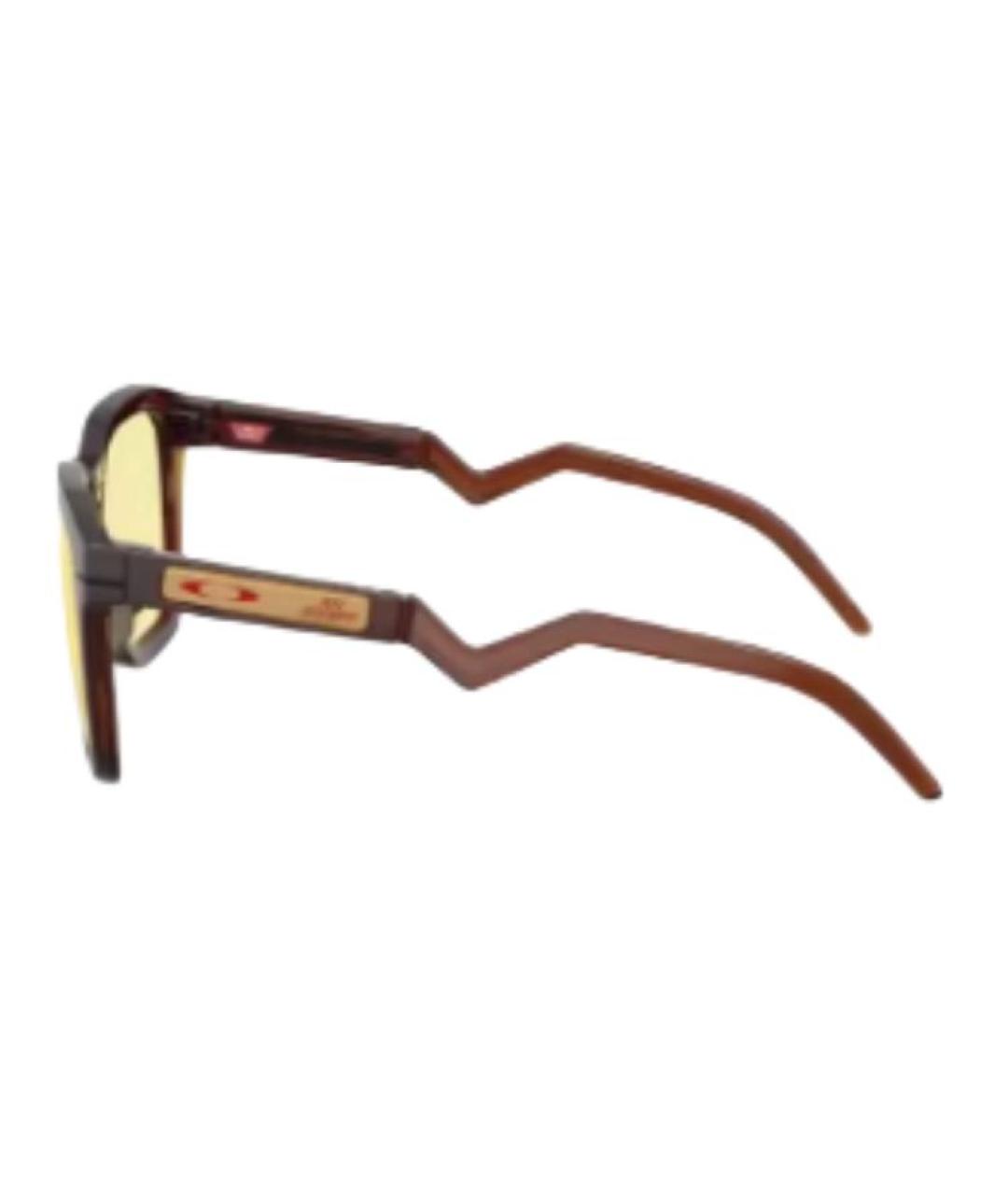 OAKLEY Коричневые пластиковые солнцезащитные очки, фото 2