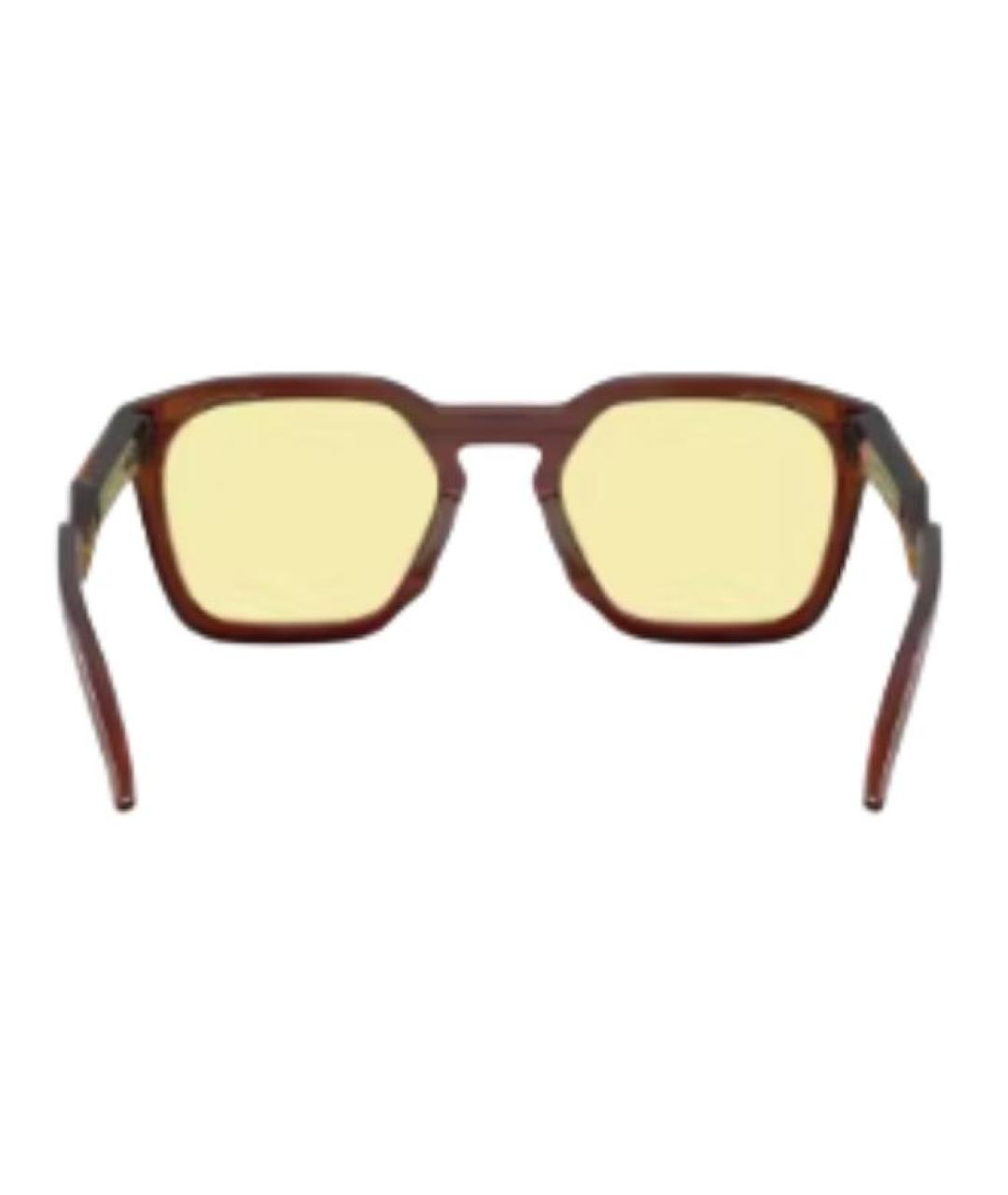 OAKLEY Коричневые пластиковые солнцезащитные очки, фото 3
