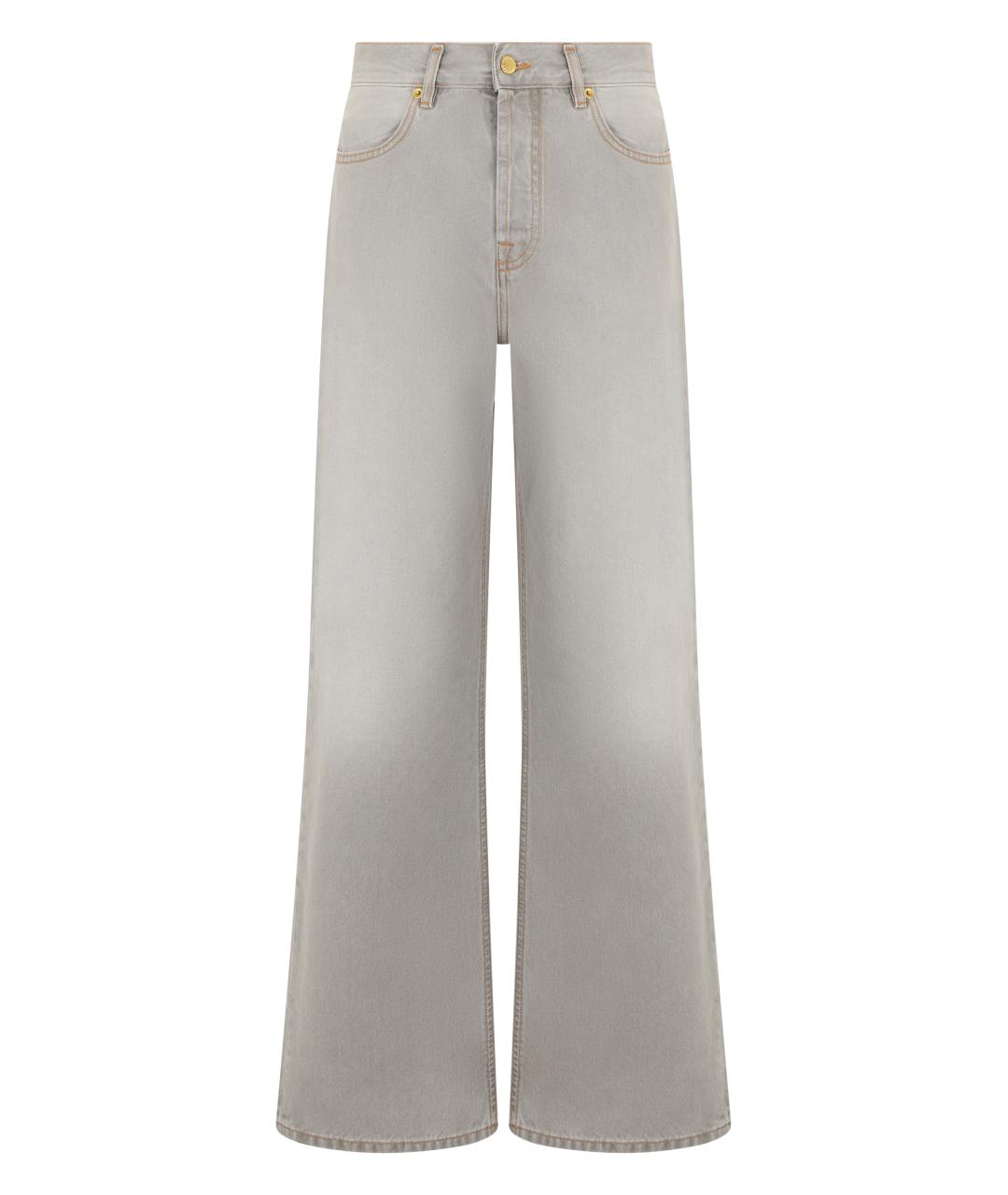 DARKPARK Серые хлопковые джинсы клеш, фото 1