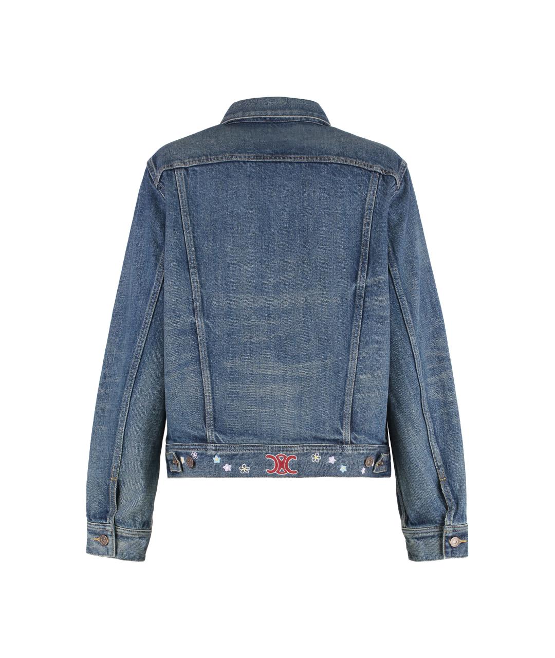 CELINE Синяя деним куртка, фото 2