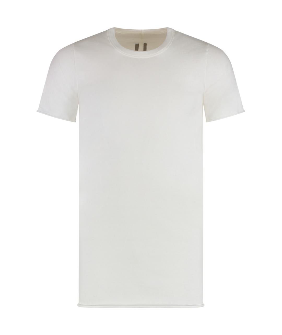 RICK OWENS Белая хлопковая футболка, фото 1