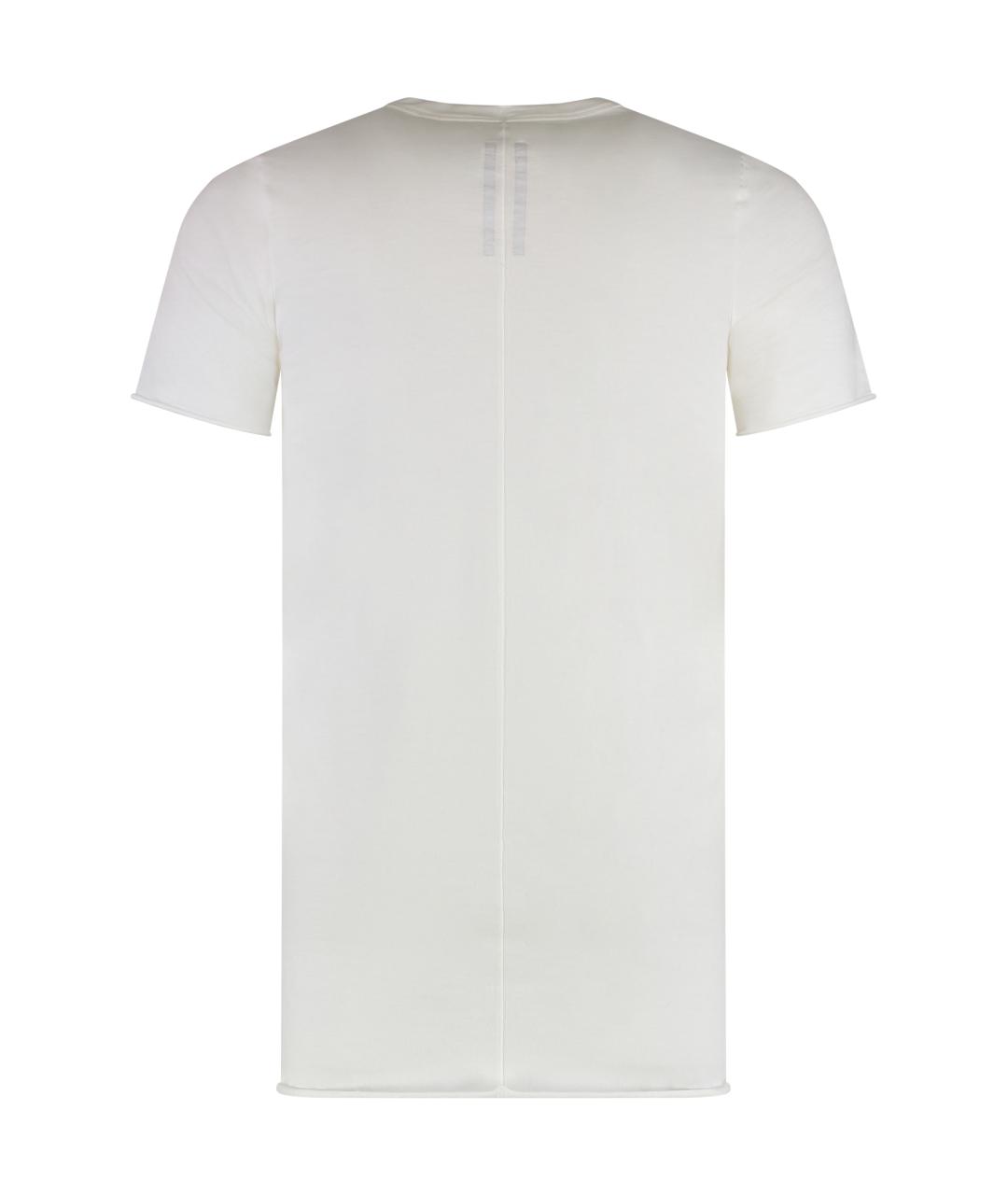 RICK OWENS Белая хлопковая футболка, фото 2