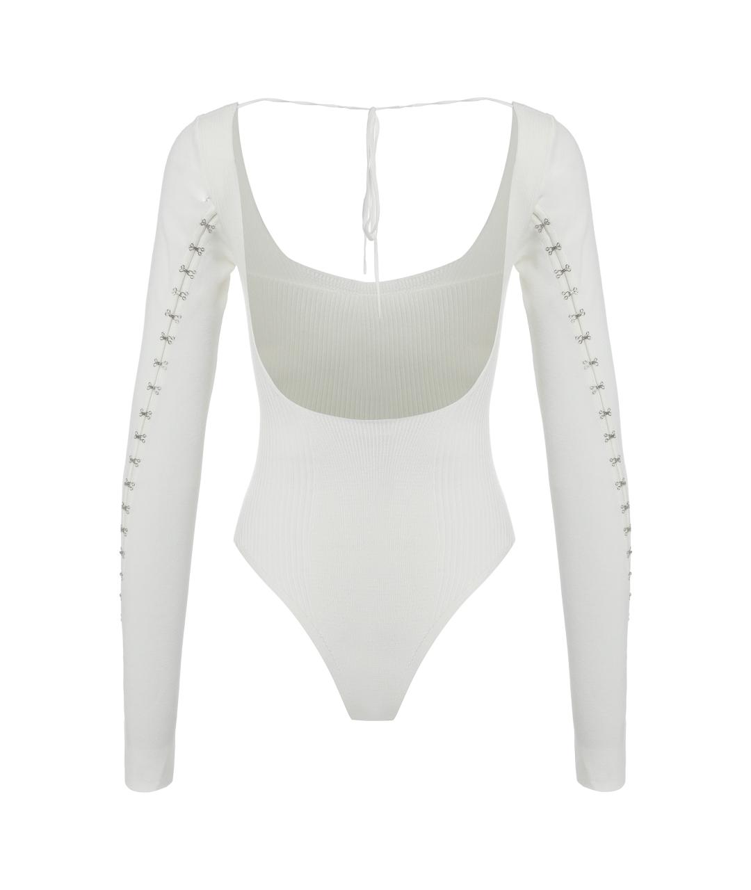 ANNA OCTOBER Белое вискозное боди, фото 2