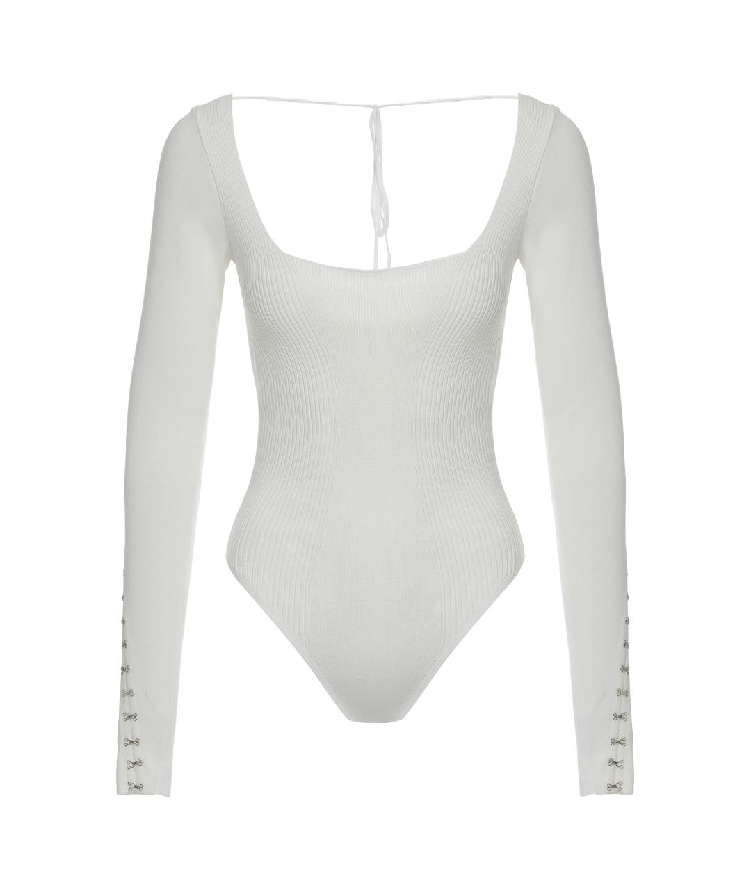 ANNA OCTOBER Белое вискозное боди, фото 1