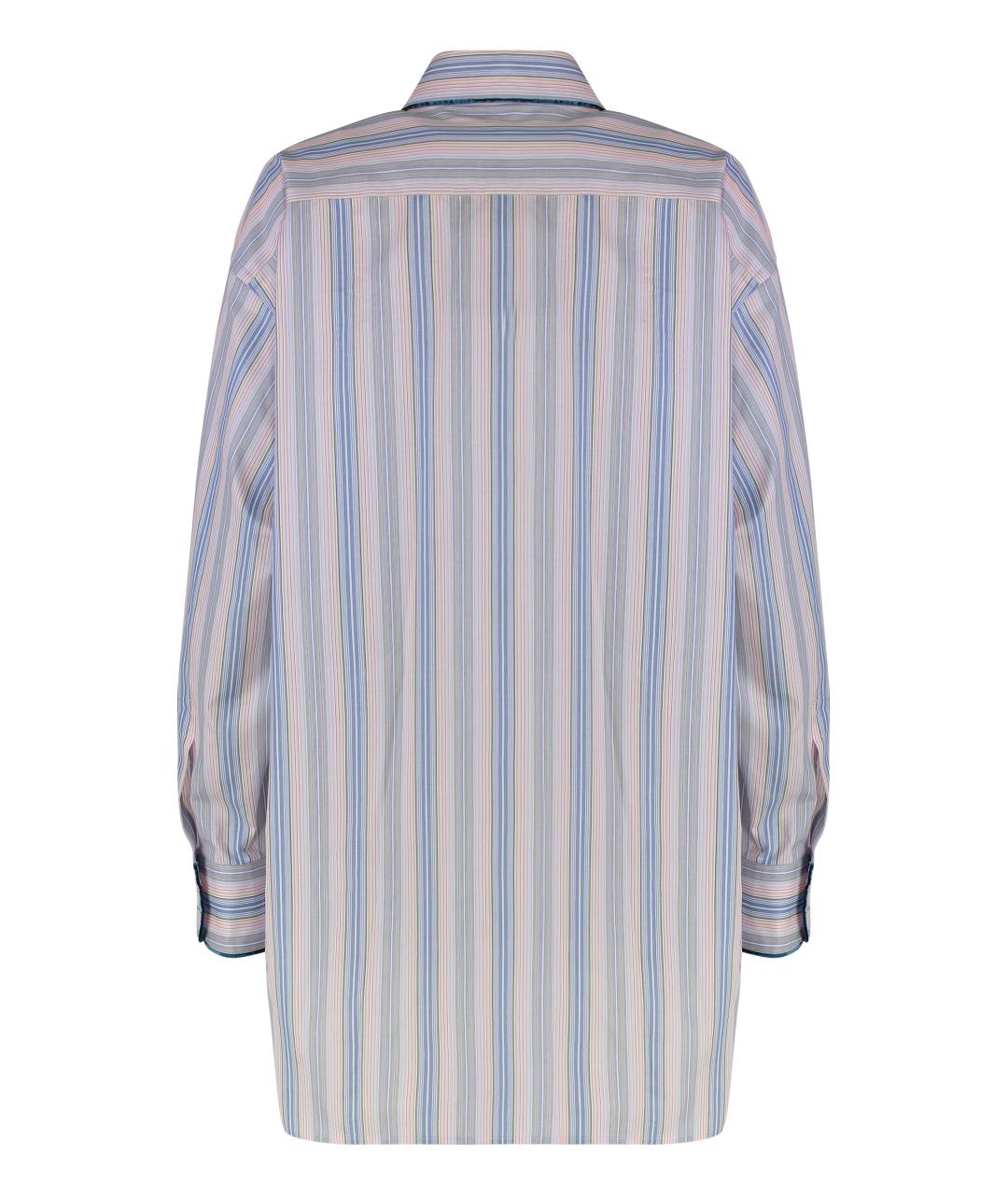 ETRO Голубая хлопковая рубашка, фото 2