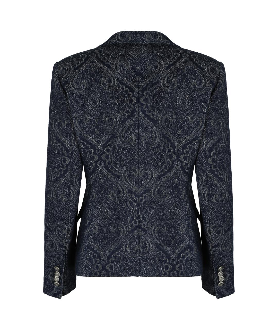 ETRO Синий хлопковый жакет/пиджак, фото 2